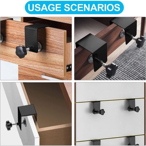 4 Pièce Support de Fixation en C, 50 mm Réglable Serre Joint Pince C, Acier Inoxydable C Clip de Fixation, pour Travail Bois Bricolage, Réparation Automobile