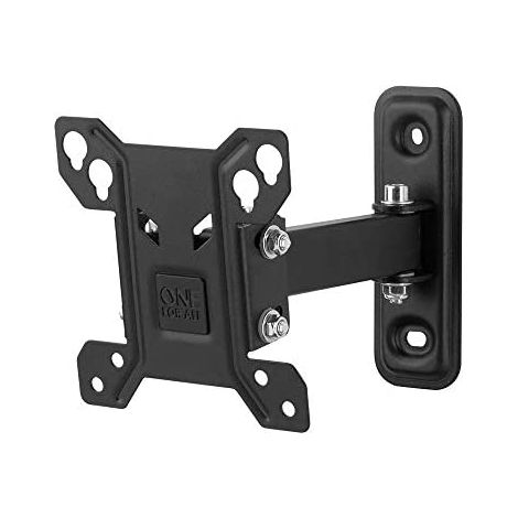 One For All WM2141, TV-Wandhalterung 13 bis 27" Schwenkbar 90° Max. Gewicht 30kg, Für alle TVs LED, LCD, Plasma, schwarz (1/5)