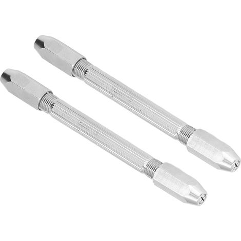 Sechskant-Handbohrer, Doppelspitze, rutschfester Drehgriff, rostbeständig, abnehmbares Handwerkzeug für die Schmuckherstellung und Uhrenreparatur. (1/5)