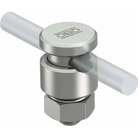 OBO Bettermann Borne de raccordement pour conducteur rond 8-10mm Acier inoxydable, inoxydable A2 1.4301, 5304176 (1/2)