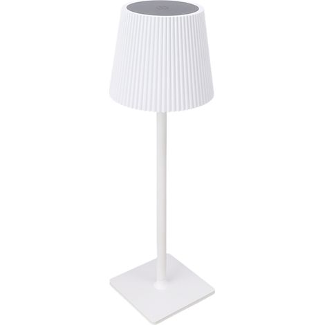 Lampe de table LED sans fil, écran tactile en métal, portable et rechargeable, 3 températures de couleur, blanc (1/5)