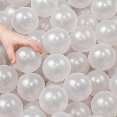 LittleTom 50 Bolas 5,5cm de diámetro para llenar piscinas de niños Trasparente
