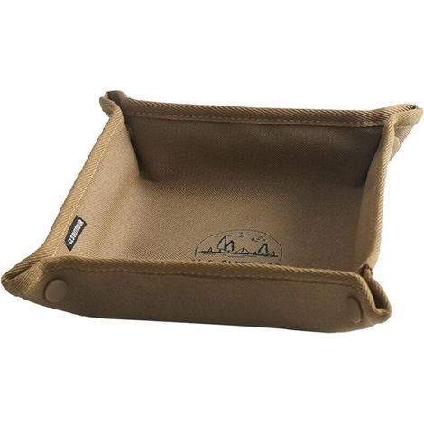 Plateau de rangement CLS pour le camping, la maison et les voyages - Boîte de rangement pliable carrée et portable pour divers usages (1/4)