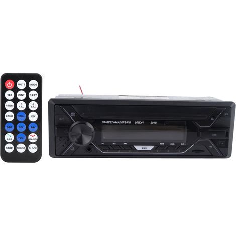 Autoradio Bluetooth simple DIN 12V/24V, lecteur MP3, radio FM et rétroéclairage réglable (1/5)