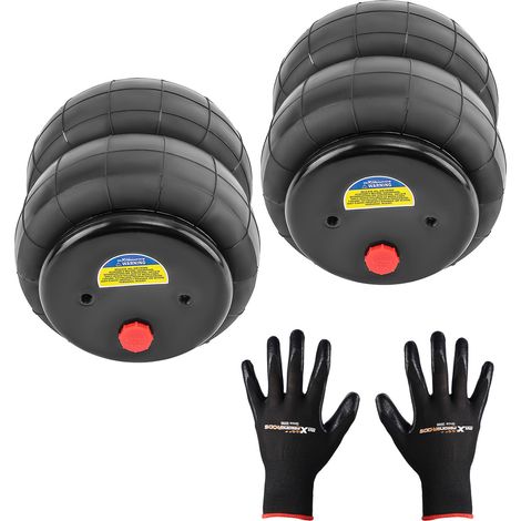 Universal 2600 lbs Air Suspension Spring Bag Bellows Kit 1/2"npt Single Port (1/5)