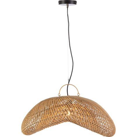 Plafonnier 70x60x35/200 Rotin Naturel (1/4)