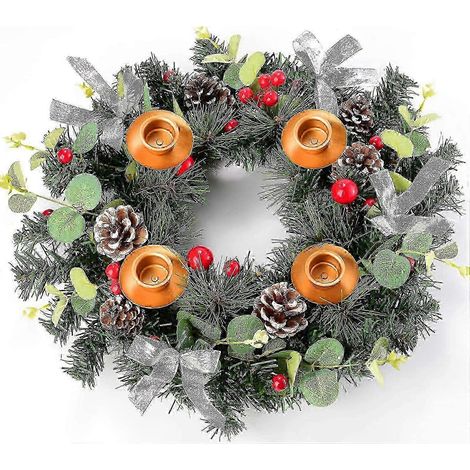 Décorations de Noël, chandeliers de Noël, rubans pour couronnes de Noël, couronnes de Noël, ornements de Noël (1/3)
