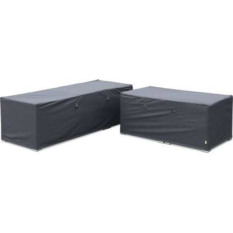 Protective covers for Napoli and Vittoria garden sofa sets, Napoli / Vittoria, Charcoal Grey, 253x83x66 cm