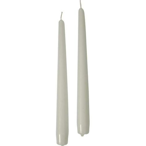 CERERIA DI GIORGIO Candele Coniche Bianche 25 cm - 2 Pz Inodore (1/3)