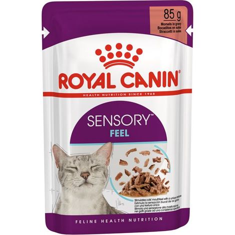 Royal Canin Cat Sensory Feel in Salsa  - Royal Canin Cat Sensory Feel in Salsa - Bustina Da 85 Gr (1/2)