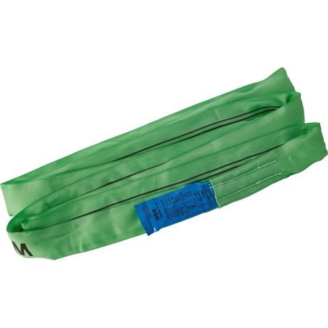 Braun 20041RS - Cinghia di recupero, 2000 kg, portata 4 m, lunghezza 2 m, con anima in poliestere, colore: Verde