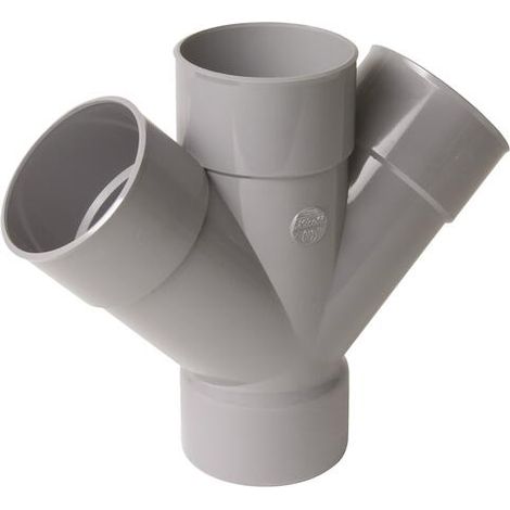 Culotte double 45° PVC parallèle FØ100mm Nicoll -NF-
