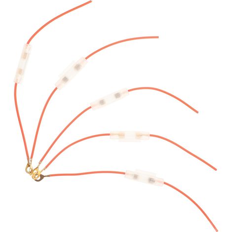 Boîte à Fusibles en Ligne Rouge en Plastique, Porte-fusible Miniature pour Motos et Scooters, Protection Électrique Facile à Remplacer, Lot de 5 Pièces (1/5)
