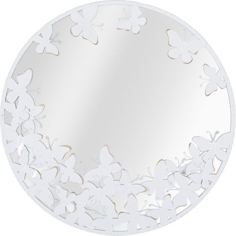 Miroir mural papillon blanc 62,5 x 2,3 cm (1/5)