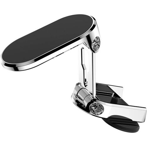 Support magnétique pour téléphone de voiture, pliable, rotation à 360 degrés, support de téléphone pour tableau de bord, berceau (1/5)