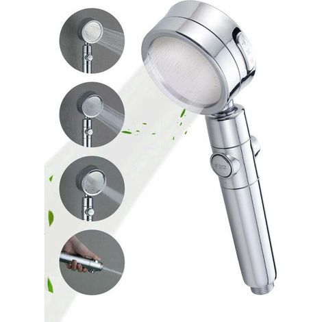 Pommeau De Douche À Filtre À Charbon Actif Douchette Orientable À 360° Pommeau De Douche À Économie D'eau Et À Augmentation De Pression (1/5)