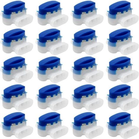 20 Pièces Connecteurs de Câble Connecteurs 314 Connecteurs de Câble Remplis de Gel Résines Terminal Blocks Connecteur Étanche Raccords de Câbles pour Jardin Extérieur Robot Voiture Mower (1/5)