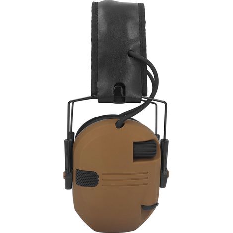 Casque antibruit électronique de protection auditive NRR 22 dB, casque de sécurité pour casque audio 3,5 mm avec fonction haut-parleur pour le tir, couleur kaki