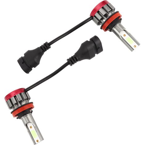 Ampoules LED H8 H11 pour antibrouillard avant et phare, 8000K, 3000LM, 30W, EV19, teinte bleu glacé, lot de 2 (1/5)