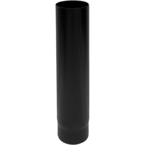 MBM – Conduit de fumée DN 150 – Tuyau émaillé noir 1 m – Résistance 600°C – Acier au carbone – Conforme UNI EN 1856-2