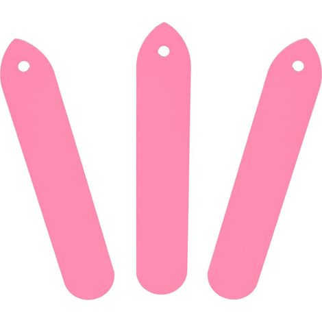 Étiquettes de Plantes Étiquettes de Plantes Pvc 100Pcs Pvc Jardin Plante Pot Marqueurs Stake Tags Yard Pépinière Semences Étiquette (Blanc) (Rose)