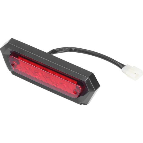 Feu stop 12 V avec prise à 3 fils et lentille réfléchissante rouge, remplacement pour quads et karts chinois de 50 à 125 cm3. (1/5)