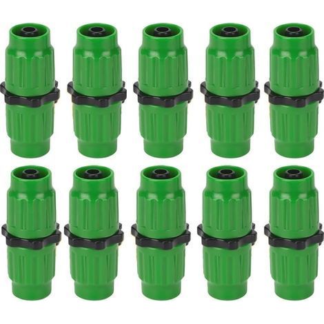 Kit de réparation de tuyau d'arrosage extensible, connecteurs pour tuyau d'arrosage extensible femelle mâle kit de réparation (10 pièces) (1/5)