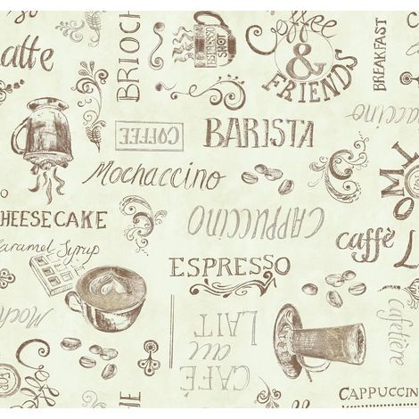 nappe toile cirée rectangulaire Ristretto crème 150 cm x 250 cm (1/2)