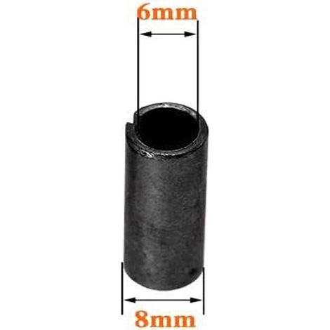 2 manguitos de diámetro interior (d) 6 mm, diámetro (D) 8 mm, longitud 26 mm, adaptador de fresadora de repuesto para máquina herramienta de grabado. (1/5)