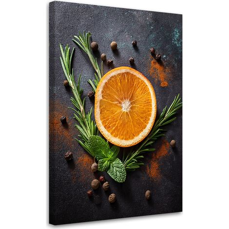 Tableau déco Orange Fruit Kitchen Bar 70x100 (1/5)