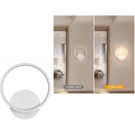 applique murale,applique murale en aluminium intérieure ronde,lampe de chevet chambre,pour salle de bain,couloir,escaliers du salon (1/4)