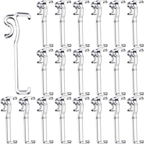 Large decorative panels, 20-piece set, vertical blind transparent decorative panel clips, POM Venetian blind clips, individually packaged. (1/5)