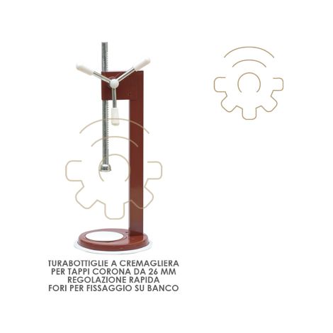 Bouchons turbo pour bouteilles rack 26 mm RA glage rapide pour bouchons couronnes Machine de capsulage de banc 26 mm