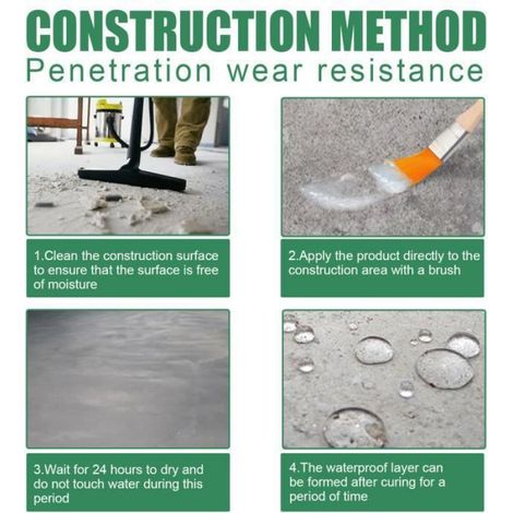 Revêtement Imperméable En Polyuréthane, Mastic Isolant étanche, Ensemble De Colle D'étanchéité étanche (100g) (1/4)