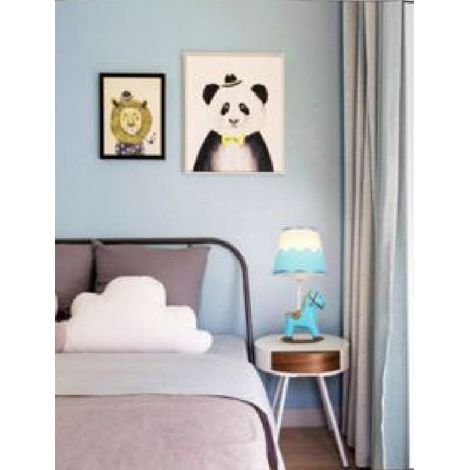 Lampade De Comodino Bureau Chambre Bébé Bébé Cheval Au Tournevis E27 D09 Bleu