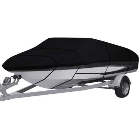 BUNTHAUS Bâche de Bateau pour remorque,très résistante 210D/420D de qualité Marine en Tissu Oxford imperméable,pour Yacht, Bateau de pêche, tri Coque