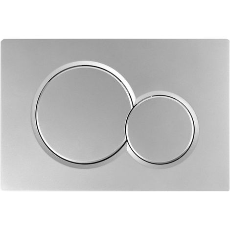 Panneau de commande de chasse d'eau - Argent - Chrome (1/5)