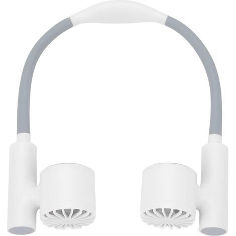 Ventilatore da collo ultraleggero, silenzioso, ricaricabile tramite USB, a mani libere con 3 velocità, realizzato in morbido silicone: ideale per viaggi, sport e attività all'aperto. (1/5)