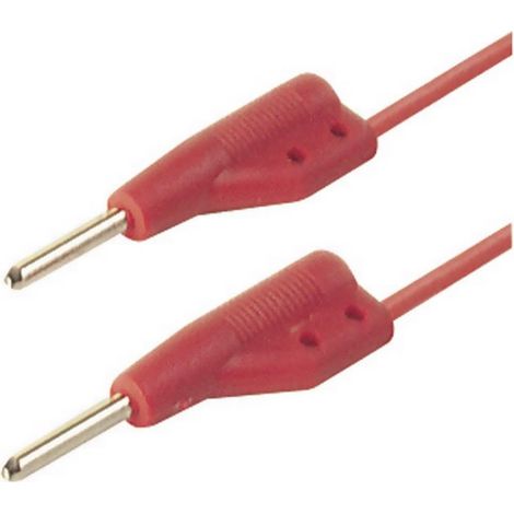 SKS Hirschmann MVL 2/50 RT cordón de medida rojo 0,50 m