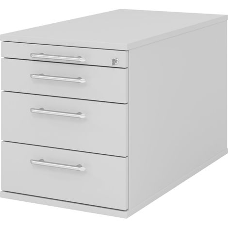 bümö office Rollcontainer - mit 3 Schubladen Grau