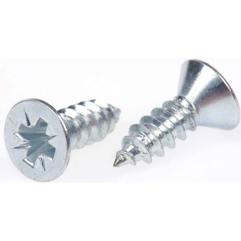 Vis autotaraudeuse RS PRO, N°8 x 13mm, tête Fraisée, en Acier ( Prix pour Boîte de 100 )
