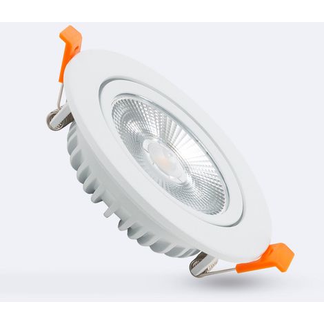 Downlight LED 10W Circolare COB CRI90 Slim Foro Ø 90mm No Flicker 4000K Bianco Naturale