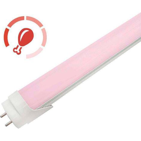 T8 LED-Röhre 18W 1.500Lm 120cm Opaldiffusor - Rosa 40.000H  [HO-T8-1200-18W-R-O]