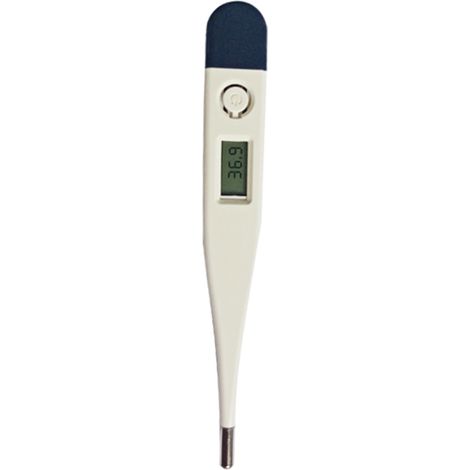 Thermomètre électronique numérique portable buccal/aisselle, lecture rapide, signal sonore intelligent, écran LCD, pour adultes et bébés (1/5)