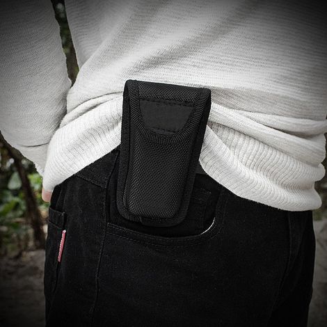 Pince multifonction en acier inoxydable noirci, mini pince pliante d'extérieur, pince combinée télescopique, pince outil d'urgence sur le terrain (1/5)