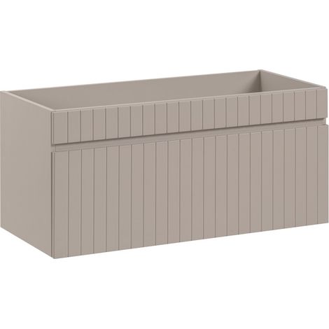 Möbelunterschrank ICON 100 cm – 1 Schublade – Finish Kongo-Braun – Moderner hängender Stil