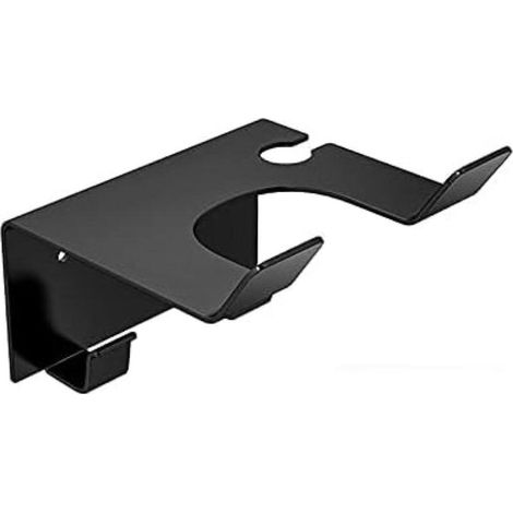 Haartrocknerhalterung – Wandhalterung für Haartrockner – Universal – Wandmontage – Schwarz – 11,5 x 9,5 x 5,5 cm – Metall – Badezimmeraccessoires (1/5)