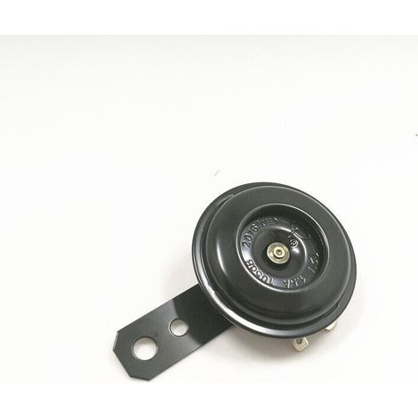 Klaxon Électrique Universel 12 V Très Puissant en Métal Étanche pour Moto et Scooter – Mini Modèle Noir (1/3)