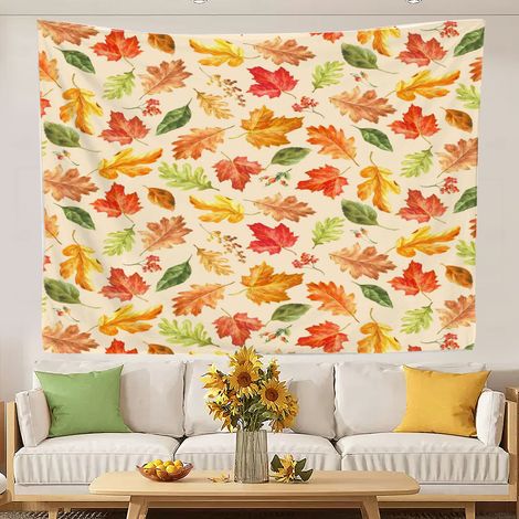 Tapisseries murales décoratives, tapisseries au design tendance pour chambre d'adolescente, nappes pour chambre d'étudiante 150x130cm (1/5)