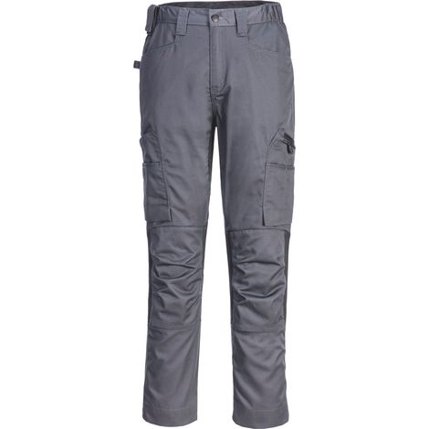 Pantaloni da lavoro Wx2 Eco Stretch - 33 - Grigio Metallo - Portwest